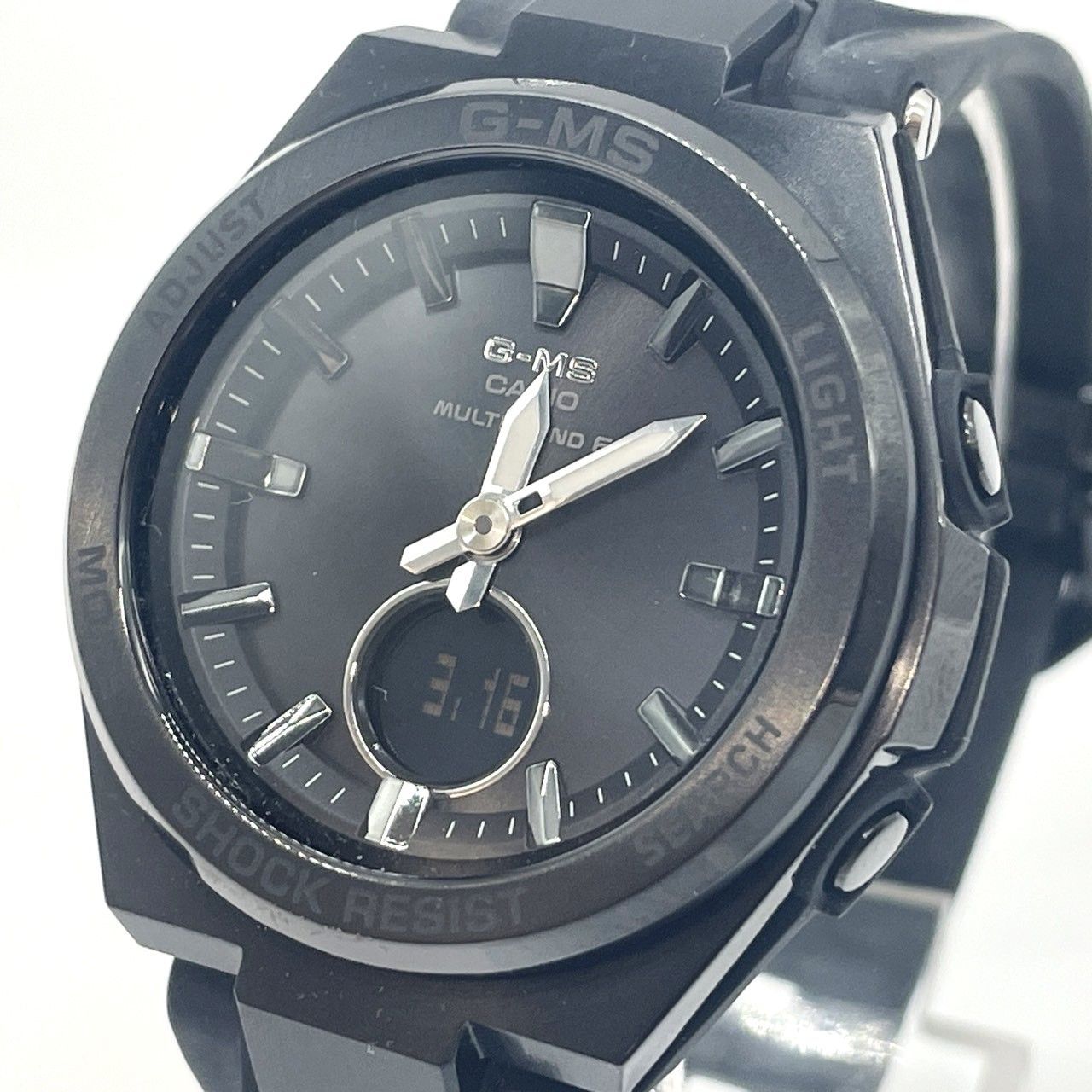 Casio Baby-G G-MS MGS-W200G Watch Solar Analog Digital Black Used — Japan Import