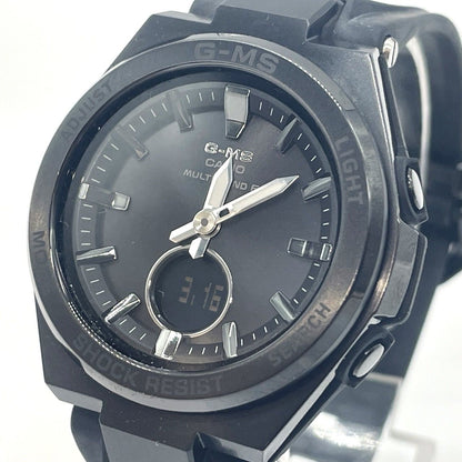 Casio Baby-G G-MS MGS-W200G Watch Solar Analog Digital Black Used — Japan Import