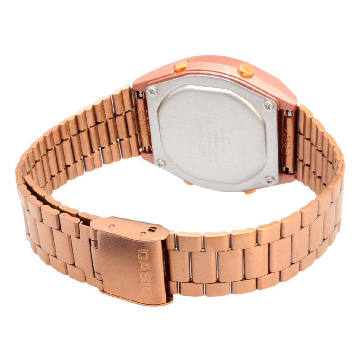 Casio Cheap Casio B640WC-5A Watch with Pink Gold Dial and Stainless Strap — Japan Import