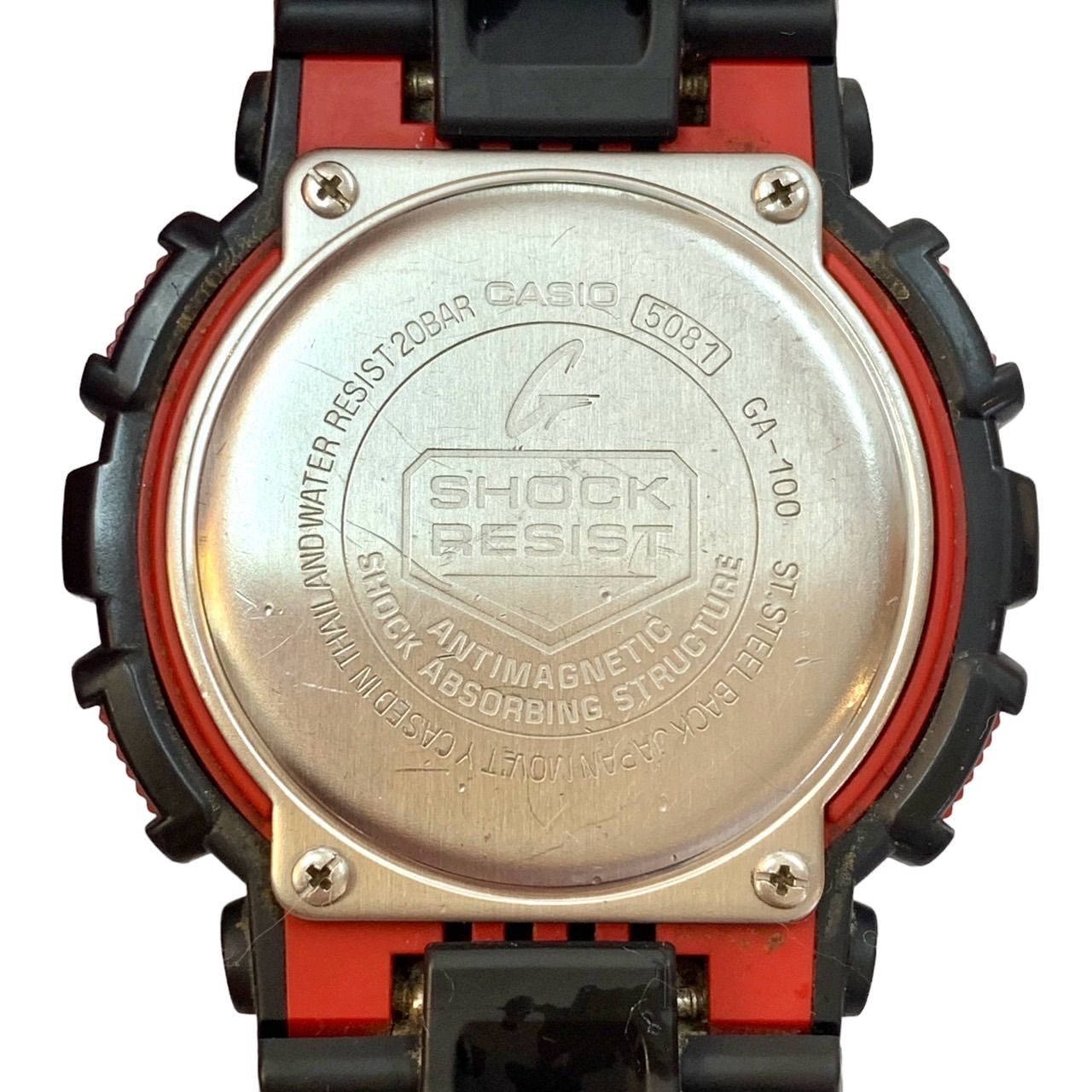 Casio G-Shock GA-100-1A4DR Combination Model Black and Red Analog Digital Quartz Watch — Japan Import
