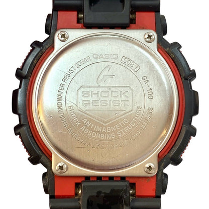 Casio G-Shock GA-100-1A4DR Combination Model Black and Red Analog Digital Quartz Watch — Japan Import