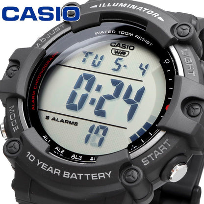 Casio Digital Watch AE-1500WH-1AV Model with Resin Case and Band — Japan Import