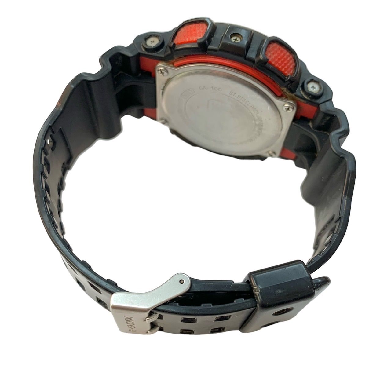 Casio G-Shock GA-100-1A4DR Combination Model Black and Red Analog Digital Quartz Watch — Japan Import