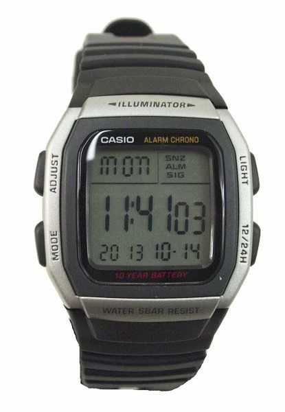 Casio W-96H-1AJH Digital Watch for Men Black 10 Year Battery 5 ATM Water Resistant — Japan Import