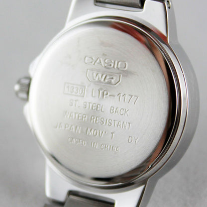Casio LTP-1177D-2AJF Women's Watch Silver Case Light Blue Dial Quartz 3 Hands Water Resistant — Japan Import