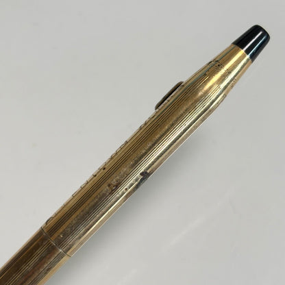 Cross Gold Color Ballpoint Pen and Mechanical Pencil 2 Piece Set With Case — Japan Import