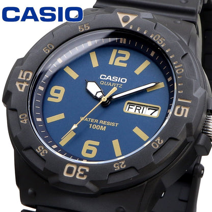 Casio MRW-200H-2B3V Watch - Japanese Quartz Resin Watch with Day Date 10 ATM — Japan Import