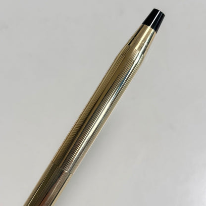 Cross Gold Color Ballpoint Pen and Mechanical Pencil 2 Piece Set With Case — Japan Import