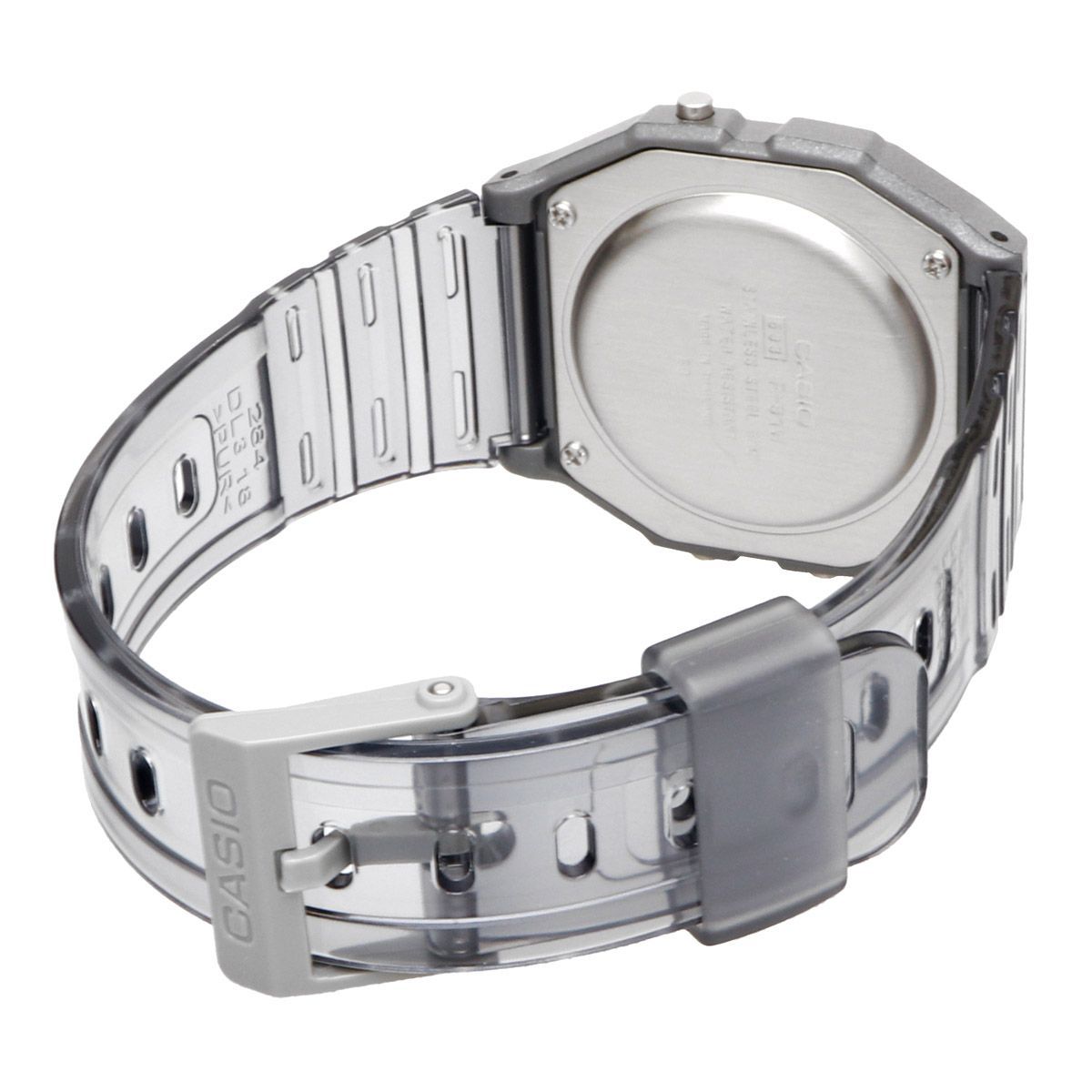 Casio F-91WS-8 Quartz Digital Watch Grey Resin Band Japan Import
