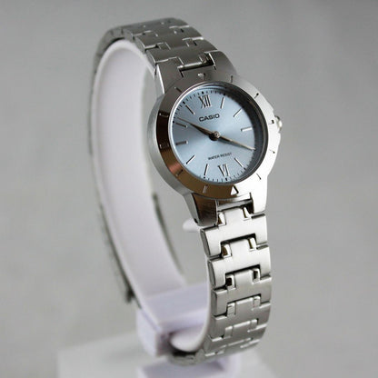 Casio LTP-1177D-2AJF Women's Watch Silver Case Light Blue Dial Quartz 3 Hands Water Resistant — Japan Import