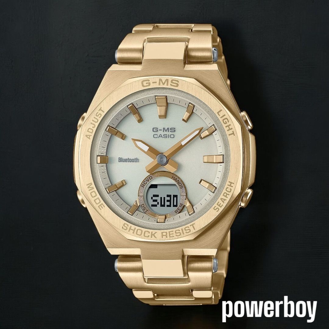 Casio Baby-G G-MS MSG-B100DG-9AJF Bluetooth Solar Watch Ladies Gold — Japan Import