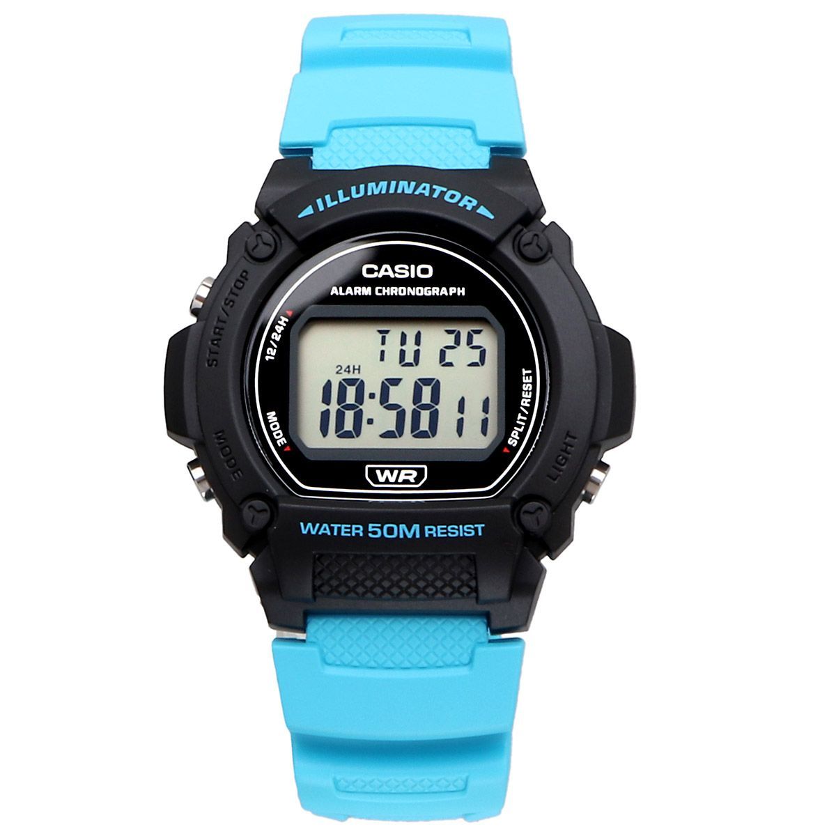Casio W-219H-2A2V Digital Watch Resin Band Japan Import