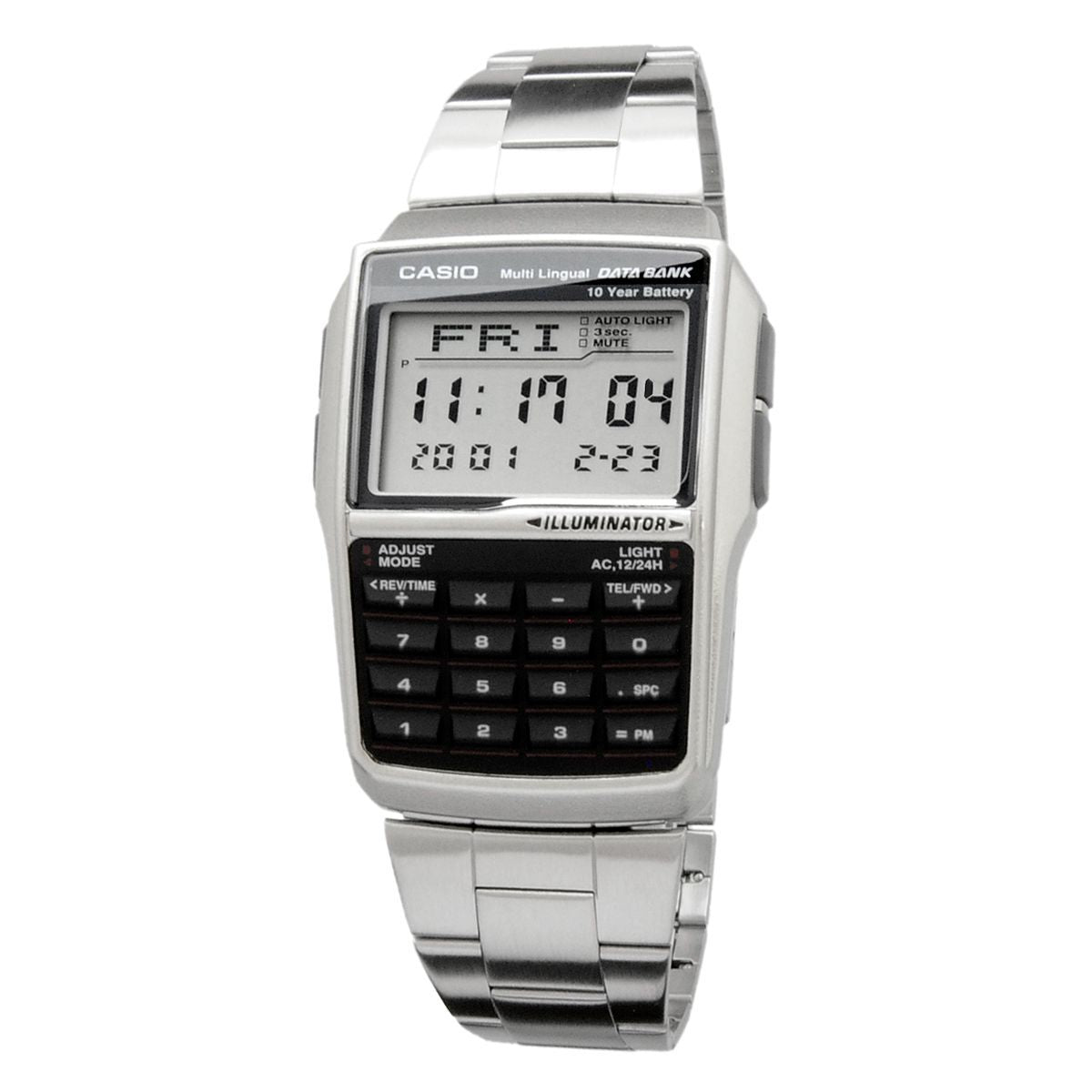 Casio Data Bank DBC-32D-1A Watch Model with Digital Display and Resin-Case — Japan Import