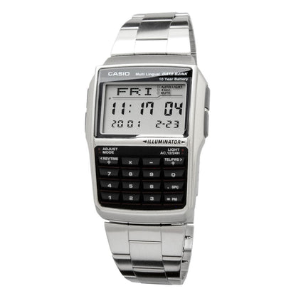 Casio Data Bank DBC-32D-1A Watch Model with Digital Display and Resin-Case — Japan Import