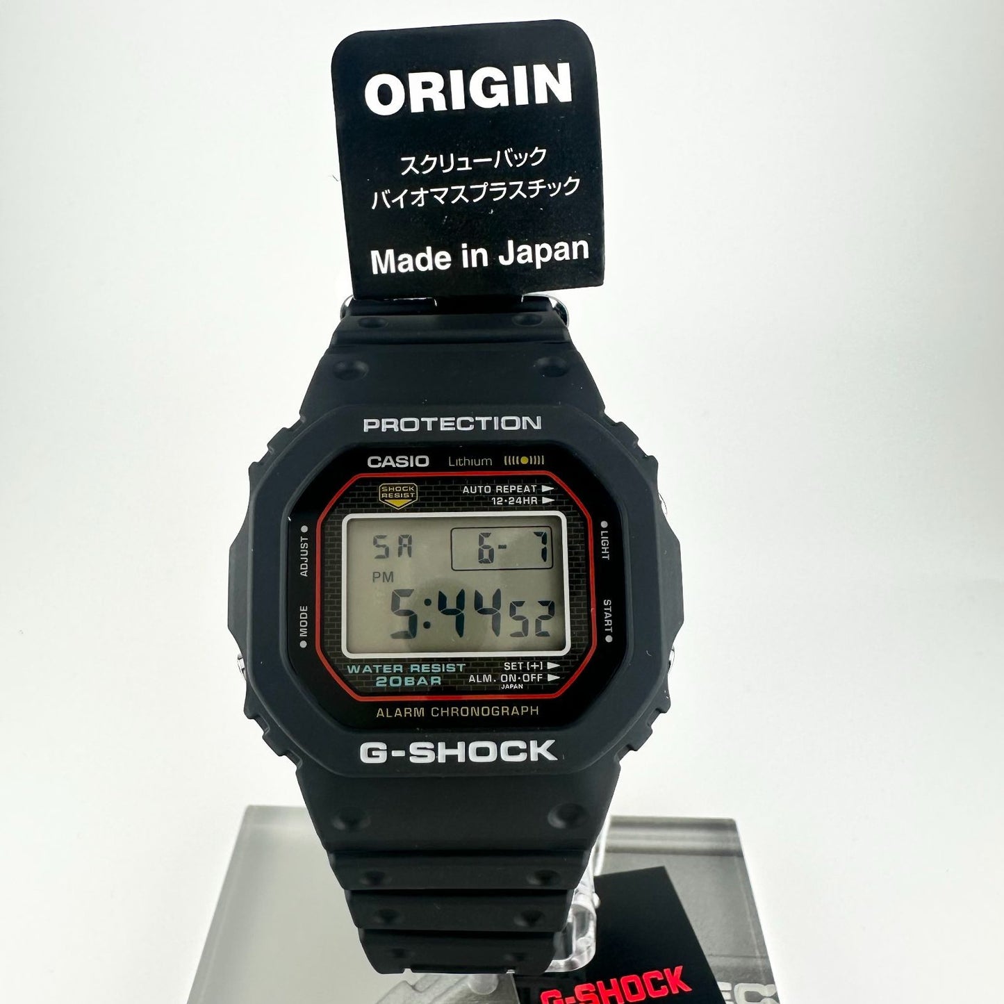 Casio G-Shock DW-5000R-1AJF Retro Edition Authentic Watch with Biomass Plastic — Japan Import