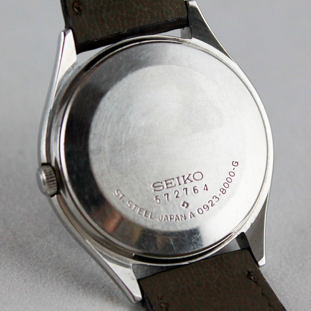 Seiko Vintage Men's Watch Model 0923-8000-G Silver Case Green Dial Quartz Day-Date — Japan Import