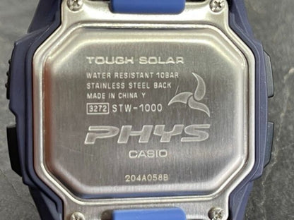 Casio Phys Fizz STW-1000 Model Solar Radio-Controlled Digital Watch — Japan Import