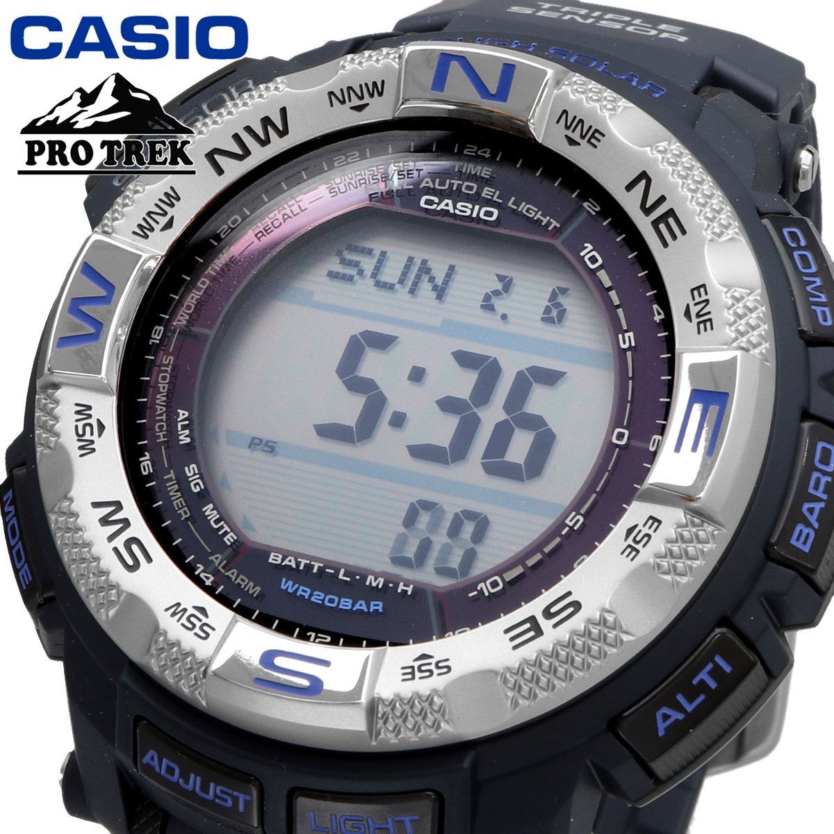 Casio Pro Trek Solar Model PRG-260-2 Outdoor Watch — Japan Import