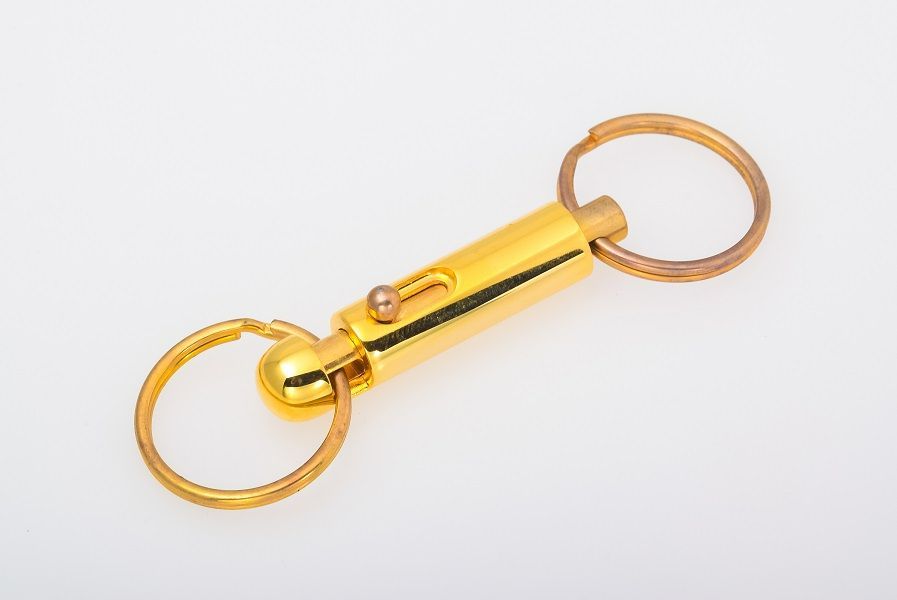 Cross Century Series 14k Gold Plate Ballpoint Pen and Keyring Set Model B8-130 — Japan Import