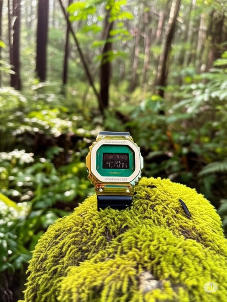 Casio G-Shock GM-5600CL-3 Digital Watch with Green Gold Reverse LCD and Metal Bezel — Japan Import