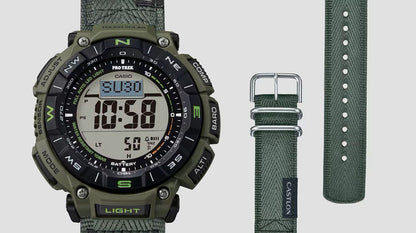 Casio PRO TREK Climber Line PRG-340B-3JF Digital Solar Watch with Compass and Altimeter — Japan Import