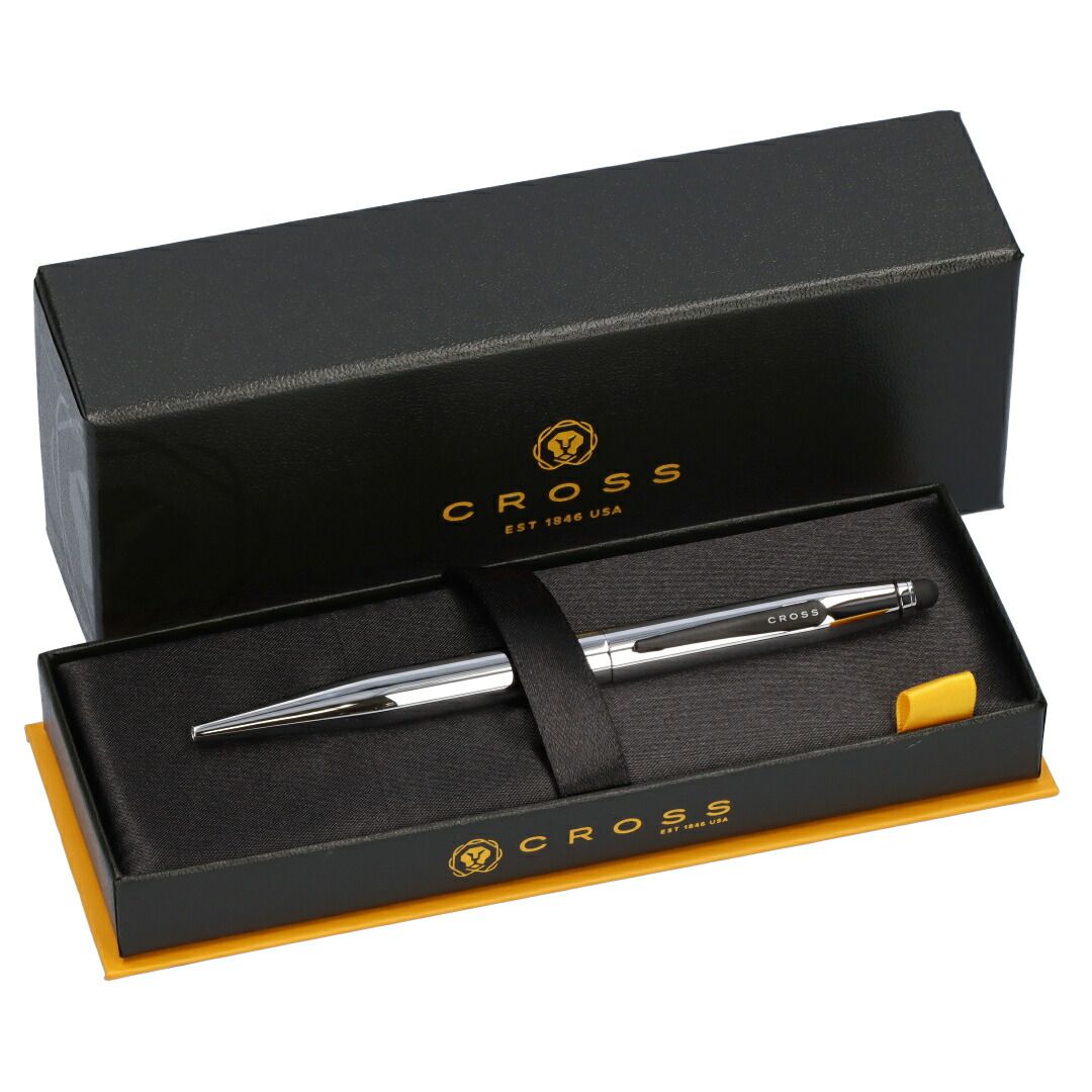 Cross Tech2 Model AT0652-2 Chrome Multi-Function Pen with Stylus — Japan Import