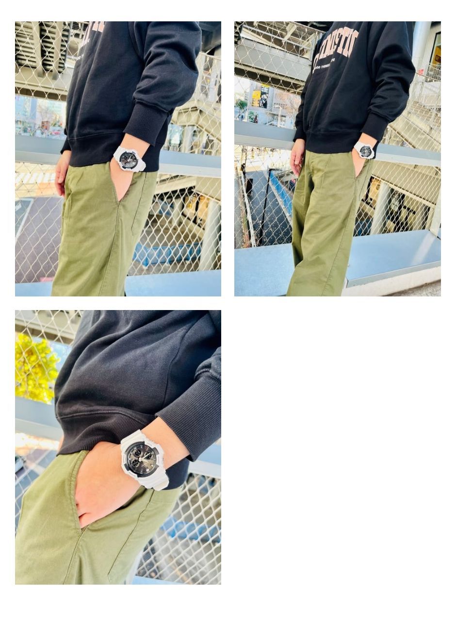 Casio G-Shock Radio Solar Watch Model GAW-100B-7AJF with Black and White Color — Japan Import