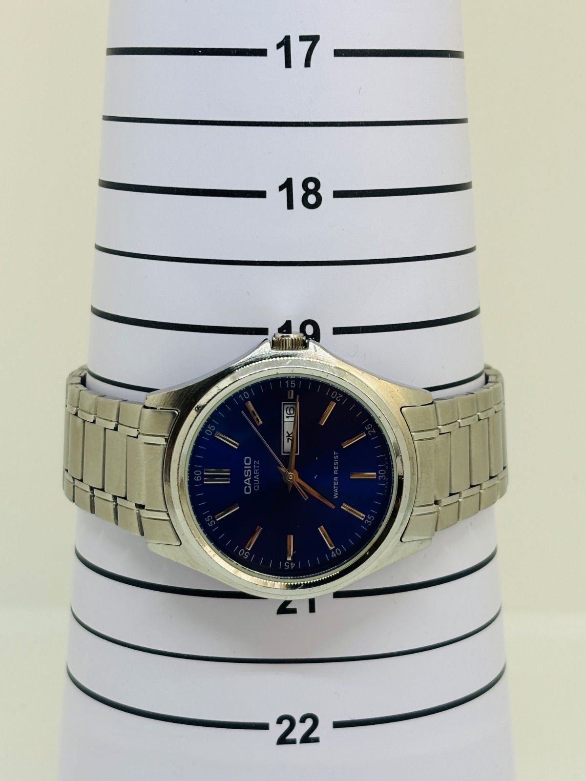 Casio MTP-1239DJ Blue Dial Quartz Watch for Men — Japan Import