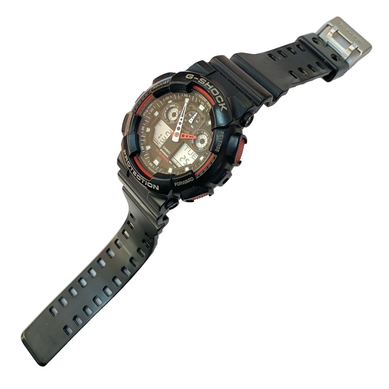 Casio G-Shock GA-100-1A4DR Combination Model Black and Red Analog Digital Quartz Watch — Japan Import