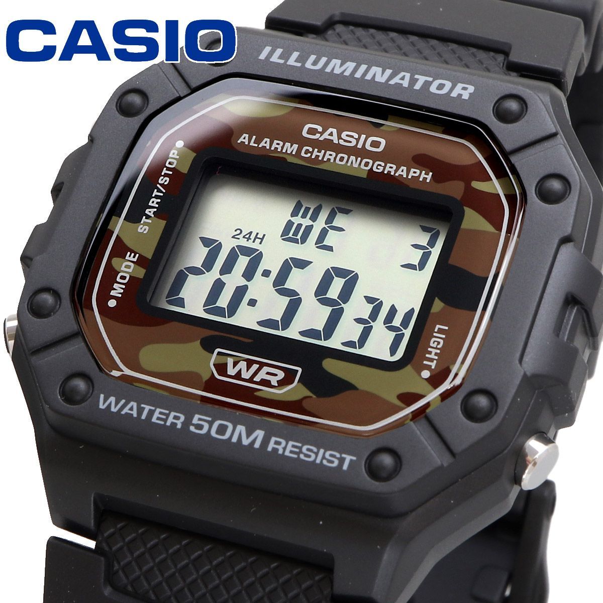 Casio W-218H-5BV Quartz Watch Japan Import