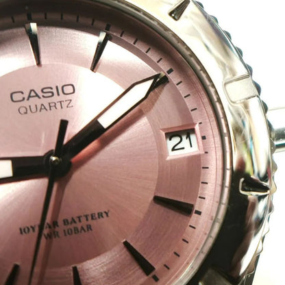 Casio Series LTD-1035A-4AJF Analog Watch with Pink Dial and 10 ATM Water Resistance — Japan Import