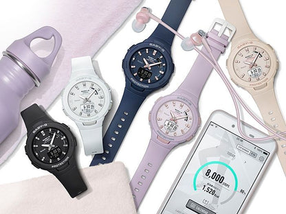 Casio Baby-G G-Squad Smartphone Link Model BSA-B100-1AJF Watch in Black for Women