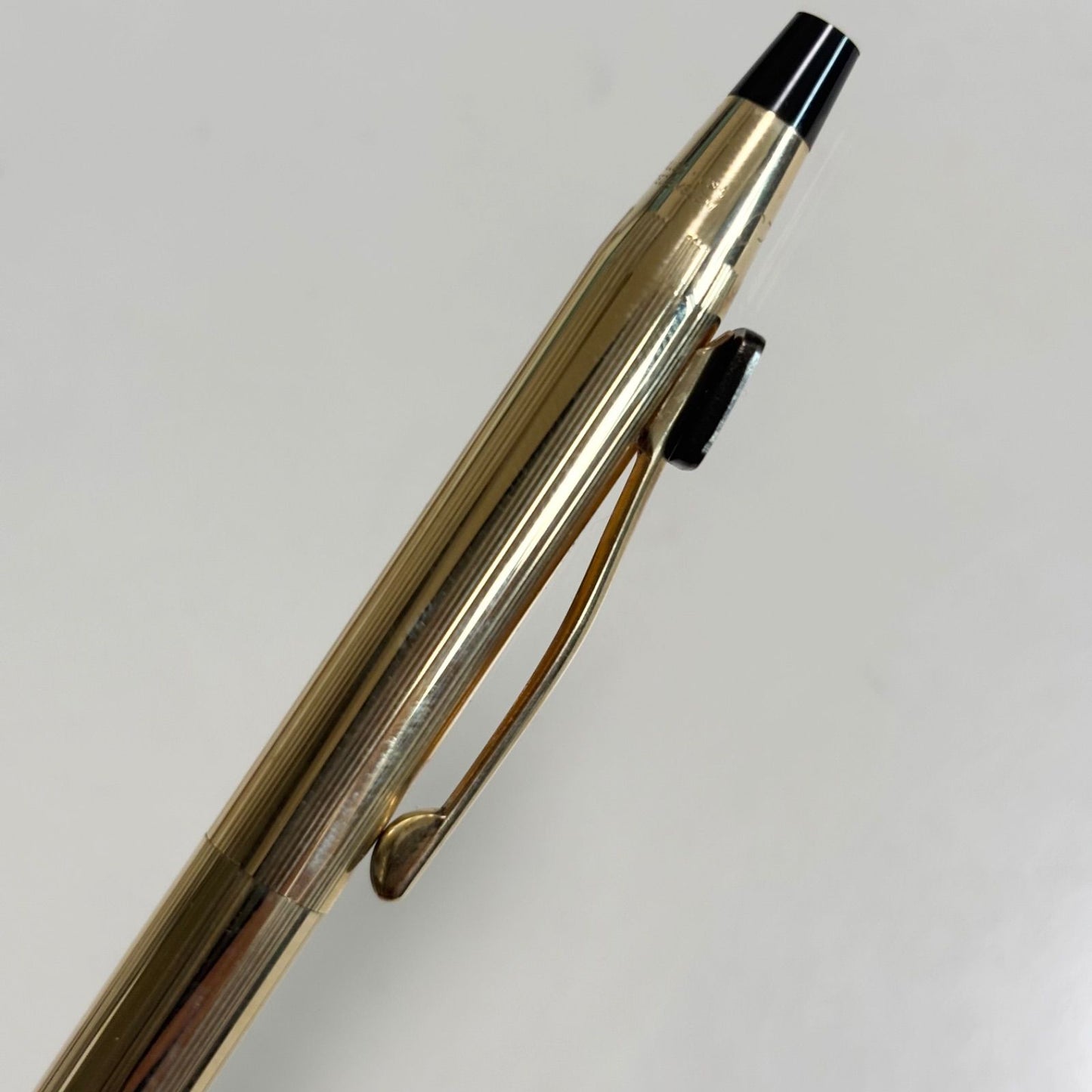 Cross Gold Color Ballpoint Pen and Mechanical Pencil 2 Piece Set With Case — Japan Import