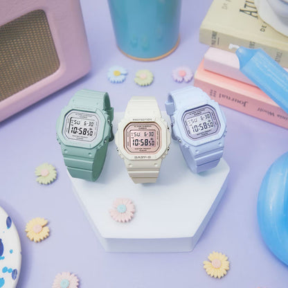 Casio Baby-G BGD-565 Series Flower Color Green Watch for Women — Japan Import