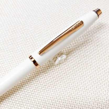 Cross Century II Pearl White Lacquer Ballpoint Pen by Century Series