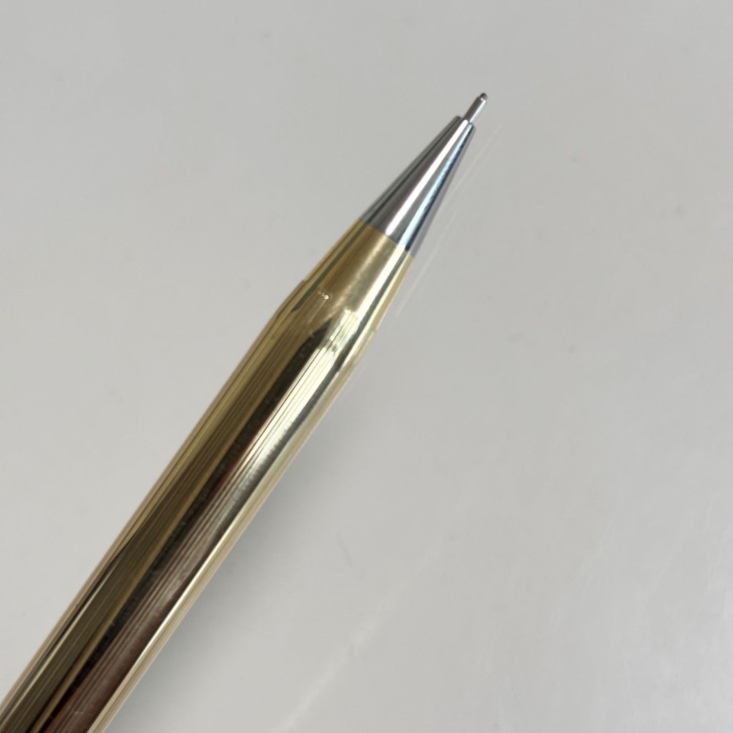 Cross Gold Color Ballpoint Pen and Mechanical Pencil 2 Piece Set With Case — Japan Import