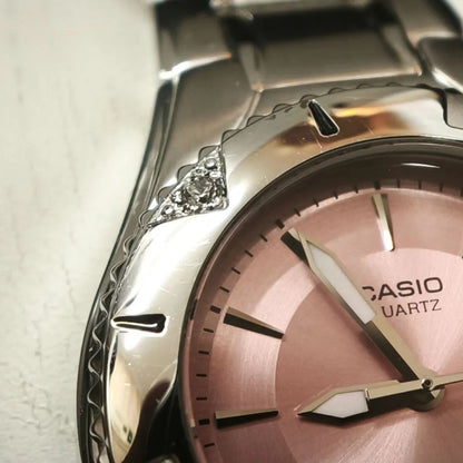 Casio Series LTD-1035A-4AJF Analog Watch with Pink Dial and 10 ATM Water Resistance — Japan Import