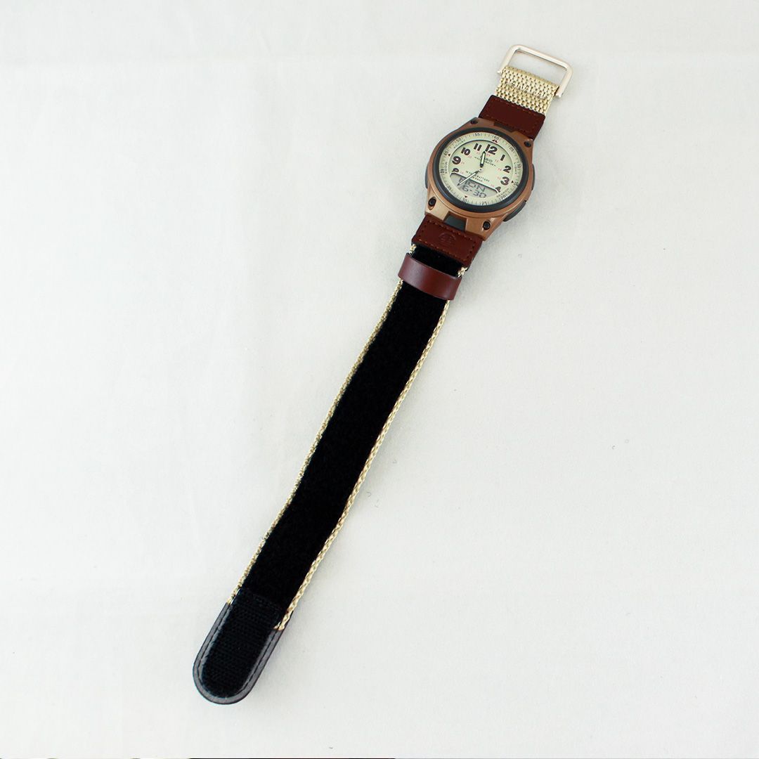 Casio AW-80V-5BJF Classic Digital Analog Watch with Beige Khaki Band Japan Import