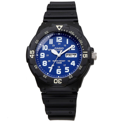 Casio MRW-200H-2B2V Digital Watch Men Quartz Resin Band Navy Blue Analog — Japan Import