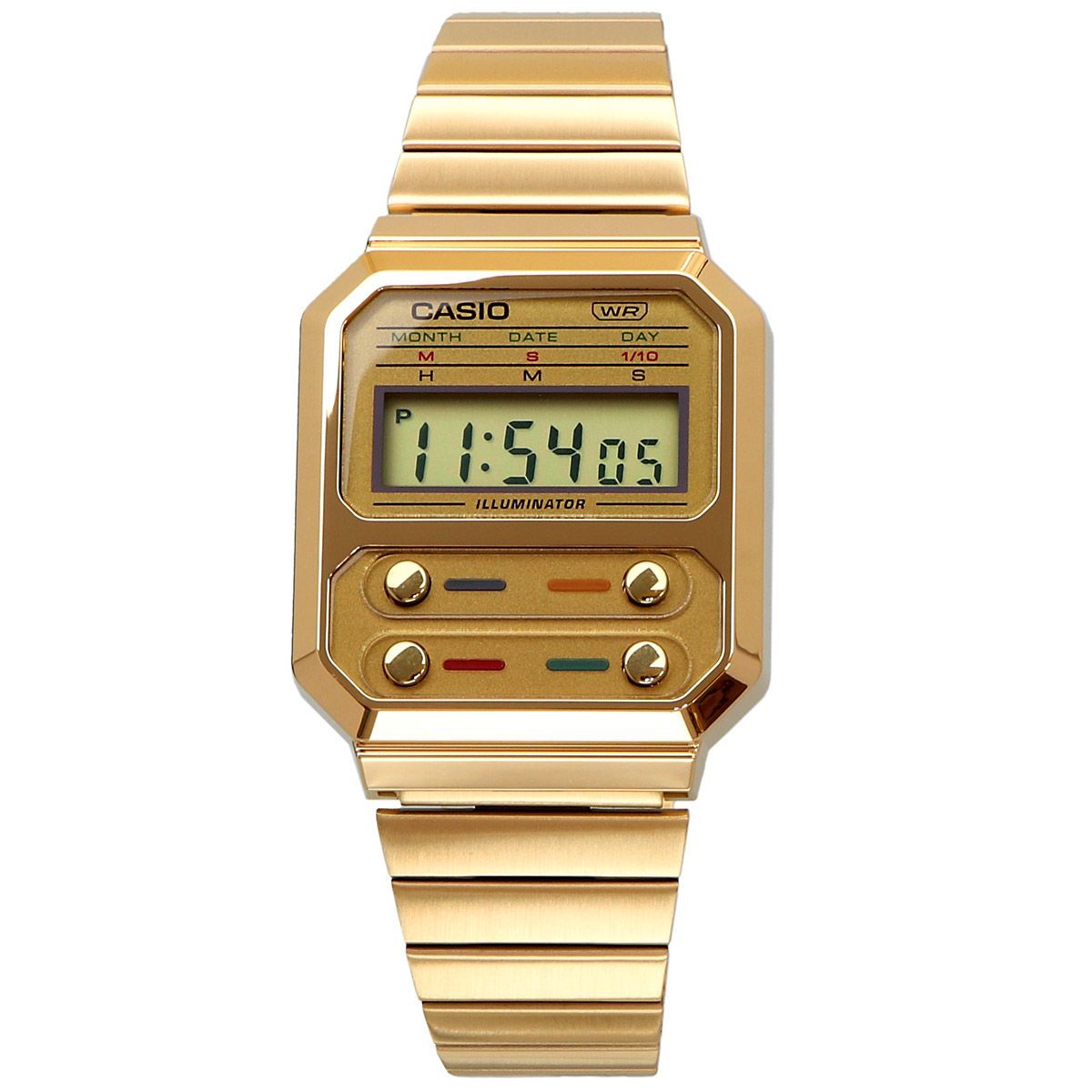 Casio A100 Series F-100 Retro Digital Watch Model A100WEG-9A Japan Import