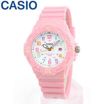 Casio Plastic Watch LRW-200H-4B2 Pink Men and Women Waterproof Quartz Analog Wristwatch Japan Import