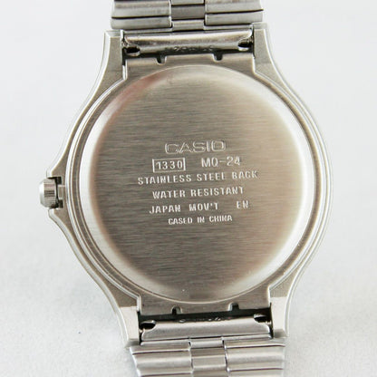 Casio Unisex MQ-24D-7EJH Analog Watch Silver with White Dial