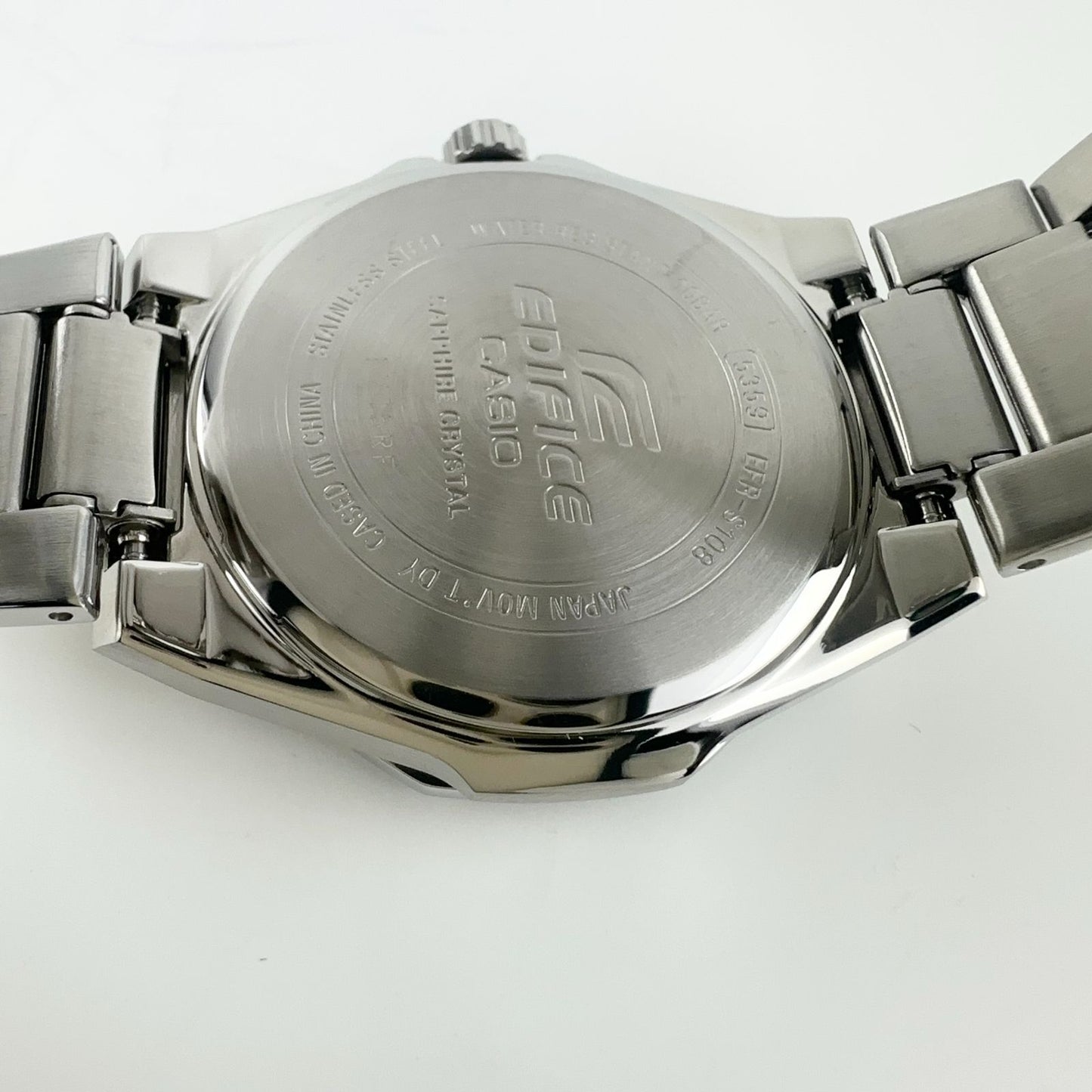 Casio Edifice EFR-S108 Series Model EFR-S108DJ-7AJF Silver Watch with Sapphire Glass and 100m Water Resistance — Japan Import