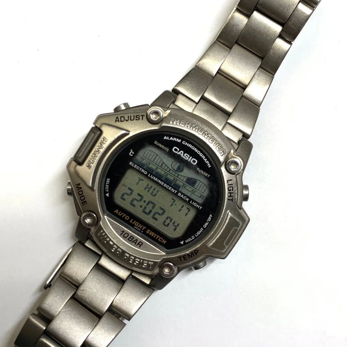 Casio PRT-111 Model Used Watch with Battery Movement, Body Only — Japan Import