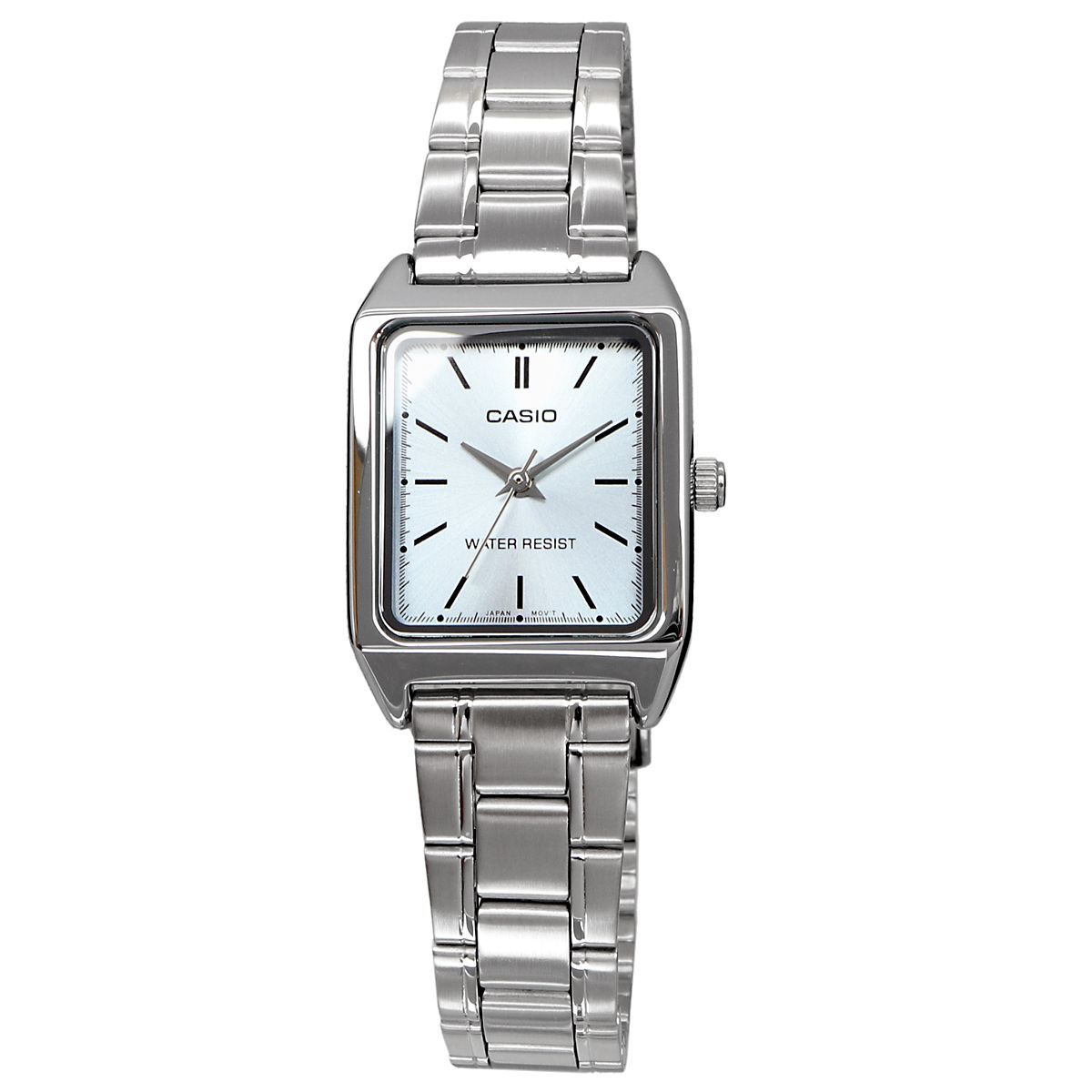 Casio Cheap Casio LTP-V007D-2E Watch in Silver with Light Blue Dial — Japan Import