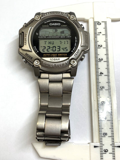 Casio PRT-111 Model Used Watch with Battery Movement, Body Only — Japan Import