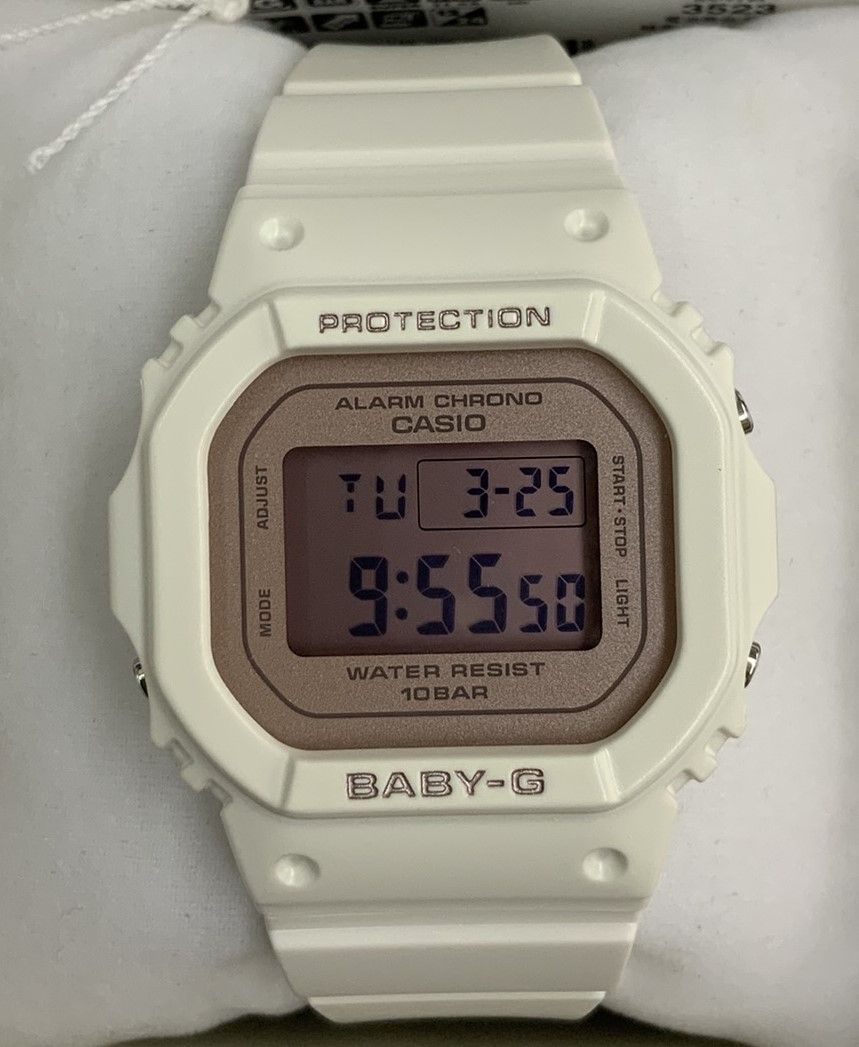 Casio BGD-565SC-4JF Women's Watch White and Pale Pink BiColor Compact Model — Japan Import
