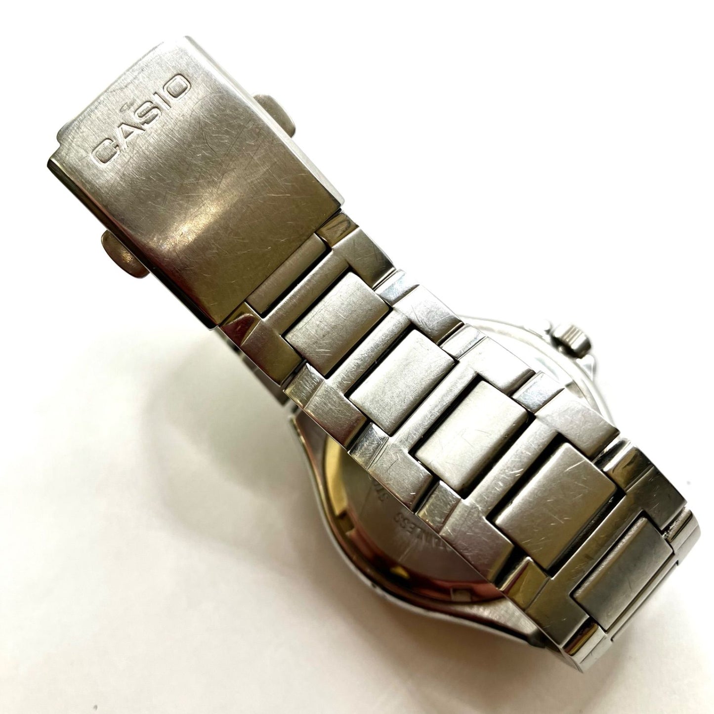 Casio MTP-1228DJ Analog Metal Series Watch Silver Blue — Japan Import