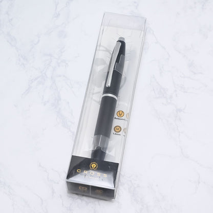 Calais Silver Cross Ballpoint Pen Mens Womens AT0112JP