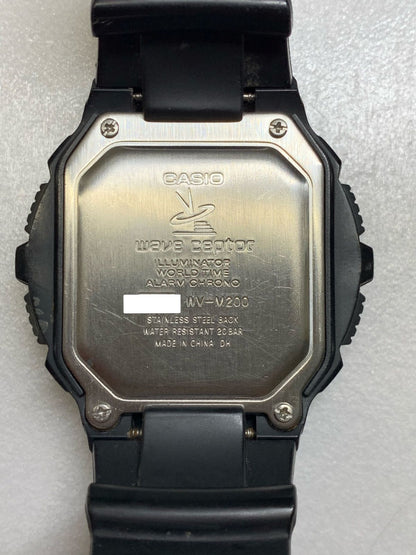 Casio WV-M200 Model Battery Watch with Black Dial — Japan Import